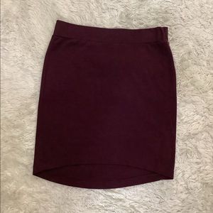 Burgundy forever 21 miniskirt